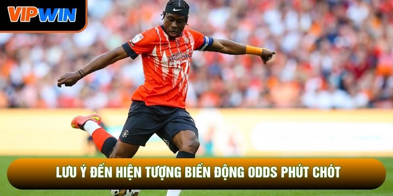 Lưu ý đến hiện tượng biến động odds phút chót
